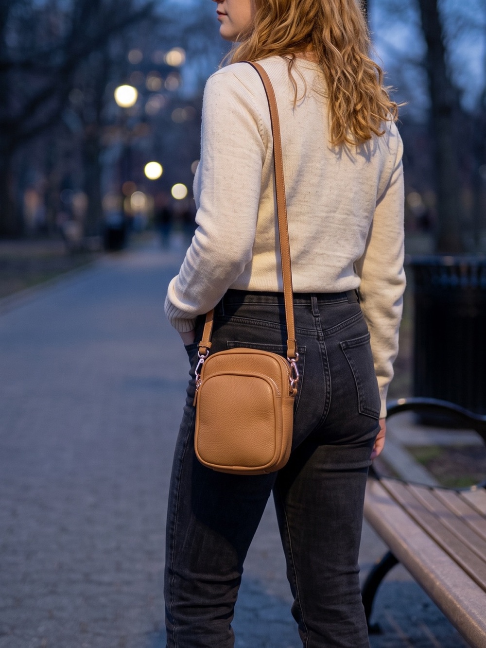 ▪️ Mali + Lili • Josie Double Crossbody in Camel